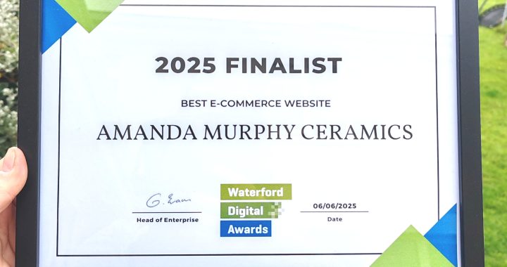 Amanda Murphy Ceramics finalist for Best E-Commerce Website