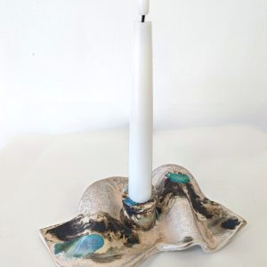 Ceramic Ripple Candlestick holder