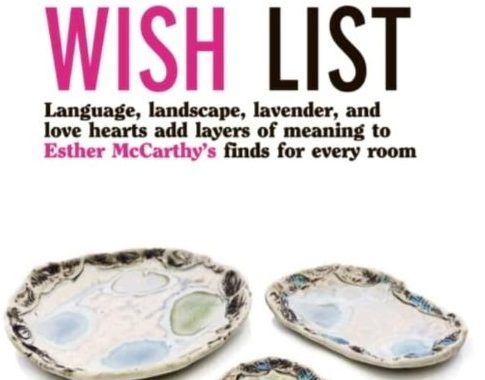 Amanda Murphy Ceramics Selected for wishlist in Examiner Lifestyle magazine by Esther McCarthy